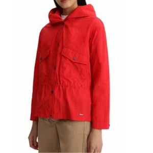 Woolrich Womens Ultralight Tickseed Jacket Marine Scarlet Size S